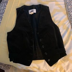 Velvety black vest